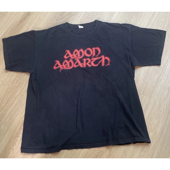 Amon Amarth band Other - Vintage Amon Amarth Band  T-shirts Men's XL Black Red Letters Anvil Tag